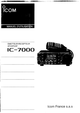 ICOM IC-7000 Manuel utilisateur