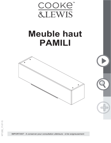 Cooke & Lewis Pamili 120 cm Mode d'emploi | Fixfr