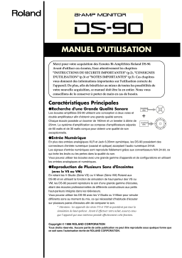 Roland DS-90 Manuel utilisateur