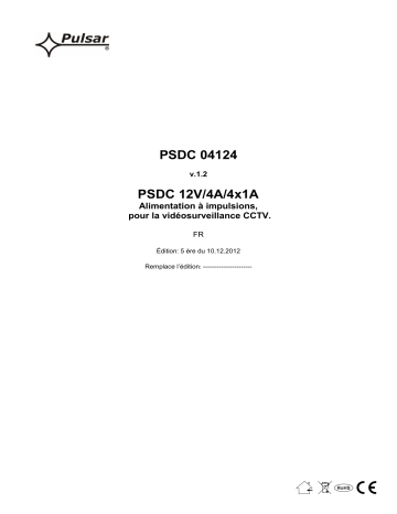 Mode d'emploi | Pulsar PSDC04124 Manuel utilisateur | Fixfr