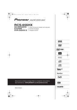 Pioneer RCS-656HX Manuel utilisateur