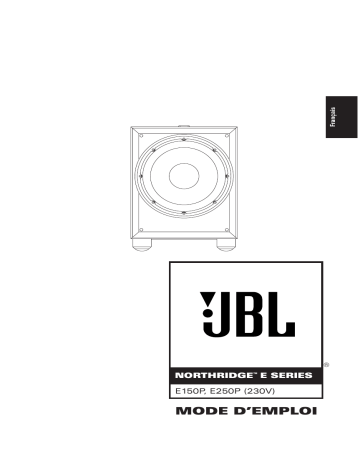 Manuel du propriétaire | JBL E 250P (220-240V) Manuel utilisateur | Fixfr