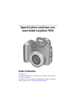 Kodak EasyShare P850 Zoom Manuel utilisateur