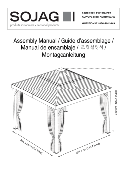 Sojag 12 ft. x 12 ft. South Beach Gazebo Guide d'installation