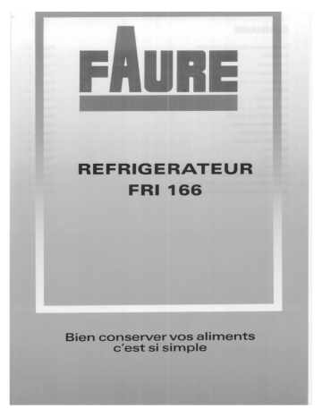 Faure FRI166W Manuel utilisateur | Fixfr