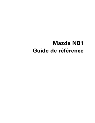 Mode d'emploi | TomTom Mazda NB1 LIVE Manuel utilisateur | Fixfr