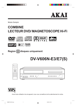 Akai DVV606N Manuel utilisateur