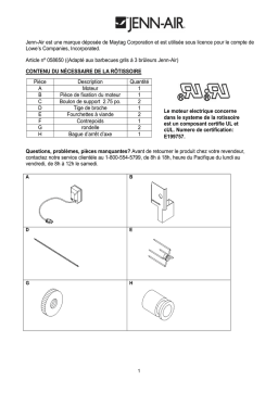 Jenn-Air 790-0003 grill Manuel utilisateur