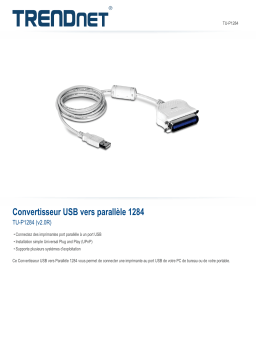 Trendnet TU-P1284 USB to Parallel 1284 Converter Fiche technique