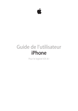 Apple iPhone 5C Manuel utilisateur