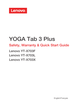 Lenovo Yoga Tab 3 Plus Manuel utilisateur