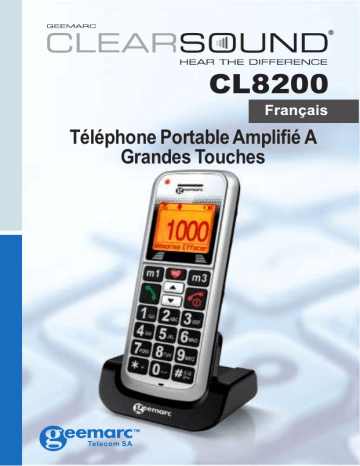 Manuel du propriétaire | Geemarc CL8200 GSM Manuel utilisateur | Fixfr