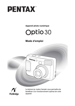 Pentax Série Optio 30 Mode d'emploi