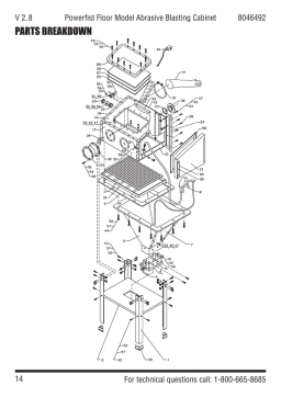 Power Fist 8046492 Floor Model Abrasive Blasting Cabinet Manuel utilisateur