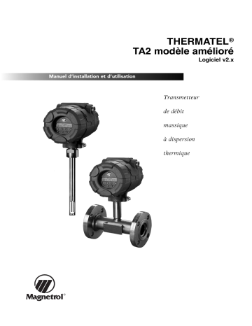 Magnetrol Thermatel TA2 HART Manuel utilisateur | Fixfr