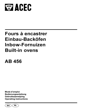 Manuel du propriétaire | ACEC AB456B Manuel utilisateur | Fixfr