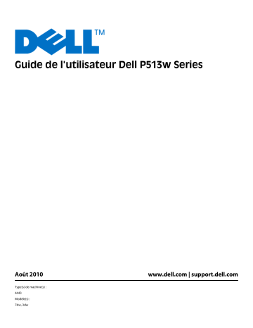 Dell P513w All In One Photo Printer printers accessory Manuel utilisateur | Fixfr