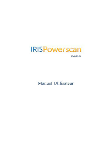 Manuel du propriétaire | IRIS IRISPowerscan 9.6 Manuel utilisateur | Fixfr