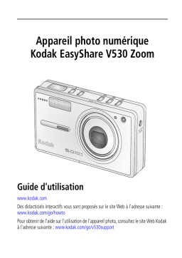Kodak EasyShare V530 Zoom Manuel utilisateur