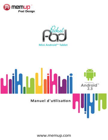 Mode d'emploi | MEMUP PocketPad Mini Tablet Android 2.3 Manuel utilisateur | Fixfr