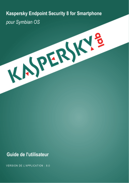 Kaspersky Endpoint Security 8 pour Smartphone Symbian OS Manuel utilisateur