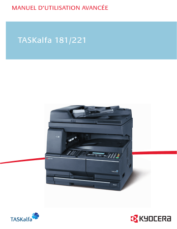 Manuel du propriétaire | KYOCERA TASKALFA 181 Manuel utilisateur | Fixfr