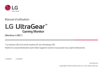 LG 27GN950-B Manuel du propriétaire | Fixfr