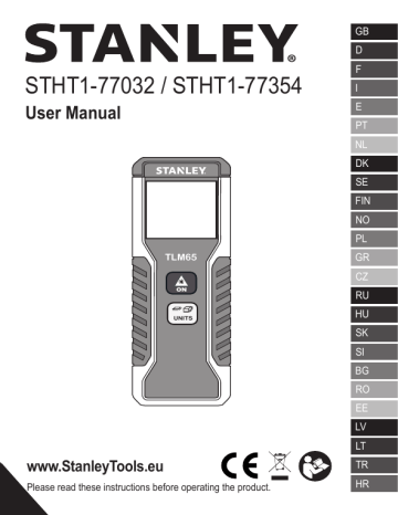 Stanley STHT1-77032 - TLM65 Mode d'emploi | Fixfr