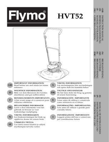 Manuel du propriétaire | Flymo HVT52 Manuel utilisateur | Fixfr