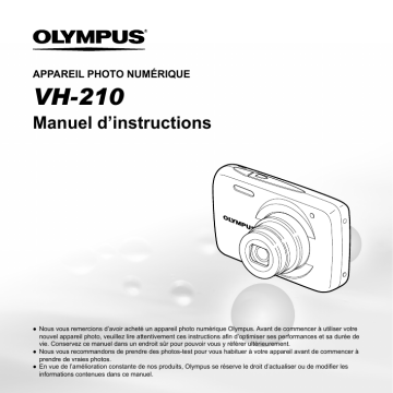 Mode d'emploi | Olympus VH210 Manuel utilisateur | Fixfr