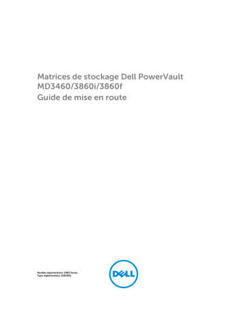 Dell PowerVault MD3860i storage Guide de démarrage rapide | Fixfr
