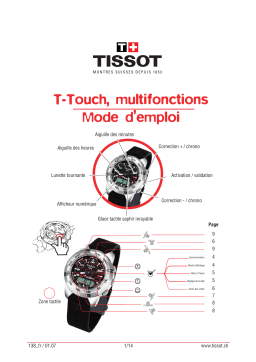 Tissot T-TOUCH MULTIFONCTIONS Manuel utilisateur