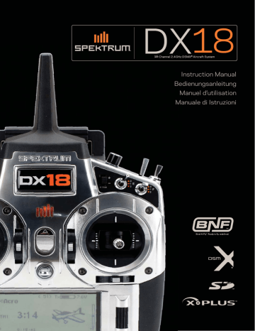 Spektrum DX18 Manuel utilisateur | Fixfr