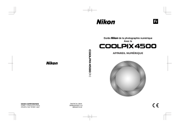 Mode d'emploi | Nikon Coolpix E4500 Manuel utilisateur | Fixfr