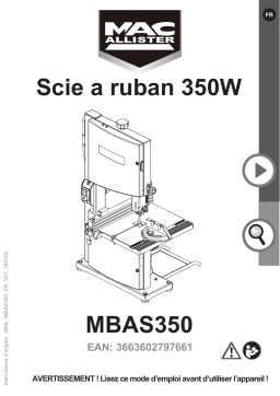 Mac Allister MBAS350 230 mm Manuel utilisateur
