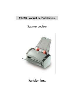 Avision AV210 Manuel utilisateur