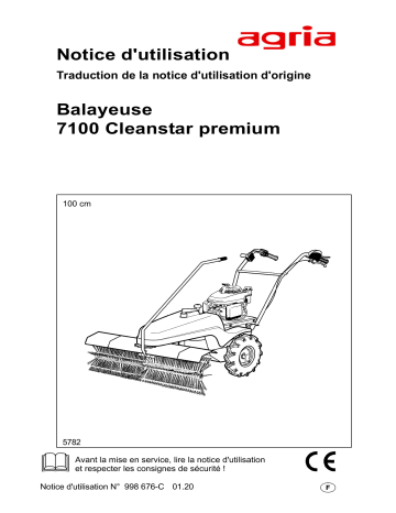 Manuel du propriétaire | Agria 7100 Cleanstar premium Manuel utilisateur | Fixfr