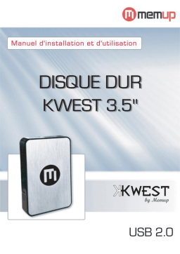 MEMUP KWEST 3.5'' Manuel utilisateur