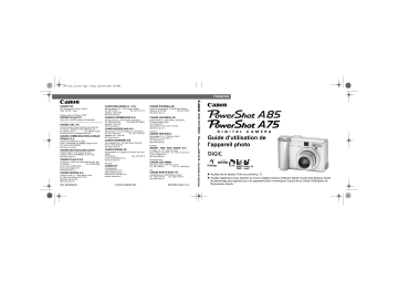 Mode d'emploi | Canon PowerShot A85 Manuel utilisateur | Fixfr