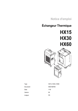 Wacker Neuson HX30 Hydronic Air Heater Manuel utilisateur