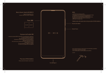 Xiaomi Mi Mix 2S Manuel utilisateur | Fixfr