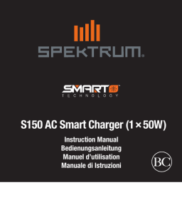 Spektrum Smart S150 AC/DC Charger Manuel utilisateur