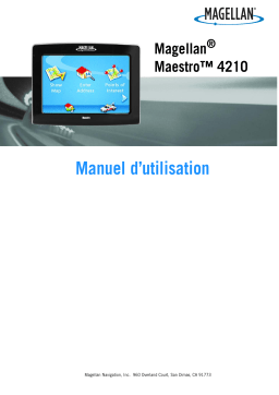 Magellan Maestro 4210 - Automotive GPS Receiver Manuel utilisateur