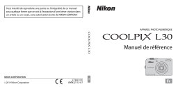 Nikon COOLPIX L30 Manuel utilisateur