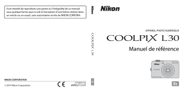 Nikon COOLPIX L30 Manuel utilisateur | Fixfr