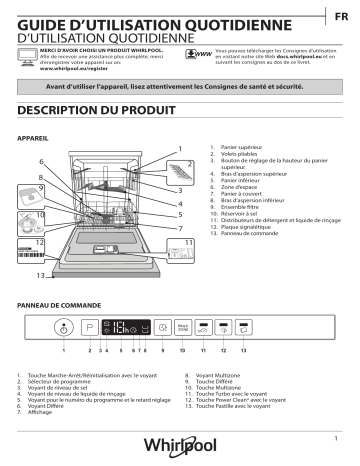 Mode d'emploi | Whirlpool WIO 3T122 PS Manuel utilisateur | Fixfr