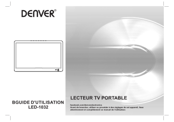 Denver LED-1032 10.1” digital LED TV Manuel utilisateur | Fixfr