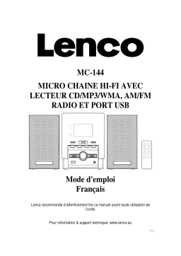 Lenco MC-144 Manuel utilisateur