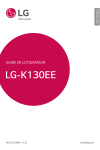 LG S&eacute;rie K130EE Manuel utilisateur