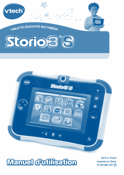 VTech Storio 3 S Manuel utilisateur